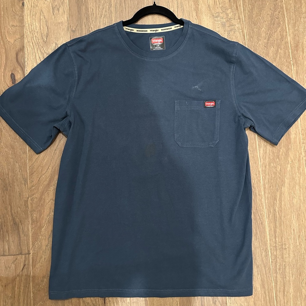 Wrangler Navy Short Sleeve Tee with Pocket